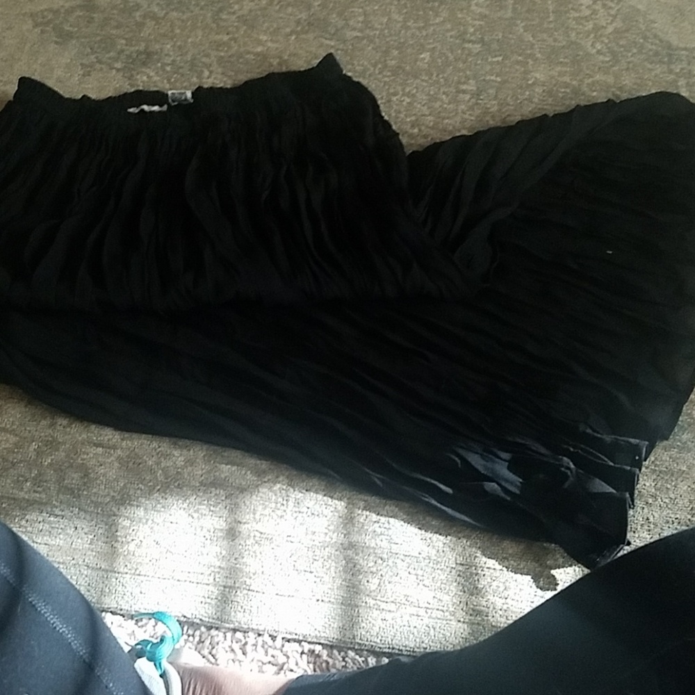 Black sheer Express Long skirt